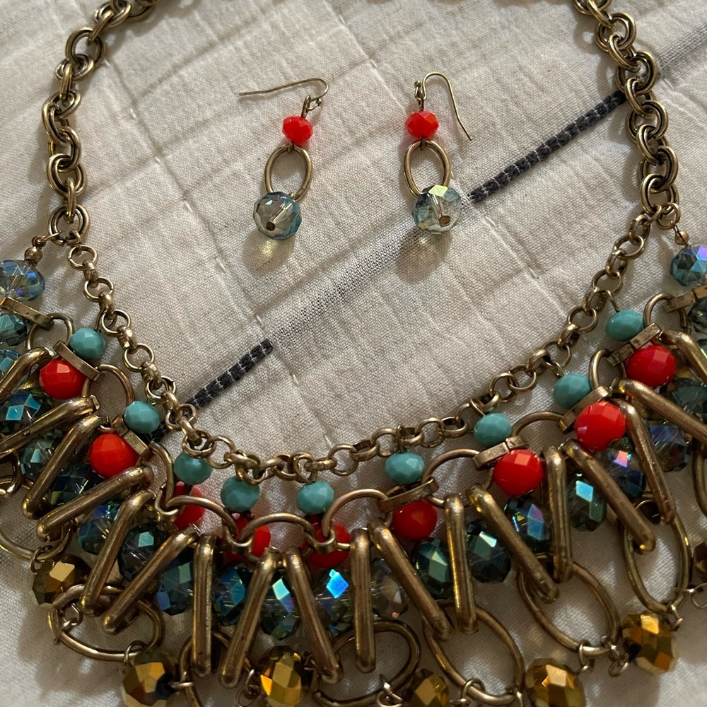 Chocker and earrings set